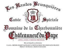 Charbonniere Chateauneuf du Pape Les Hautes Brusquieres 2015