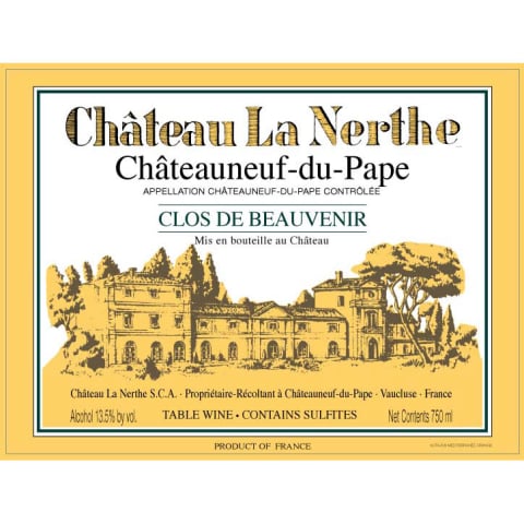Chateau La Nerthe Clos de Beauvenir Chateauneuf du Pape Blanc 2022