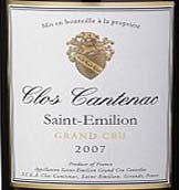 Clos Cantenac 2019 - Saint Emilion Grand cru